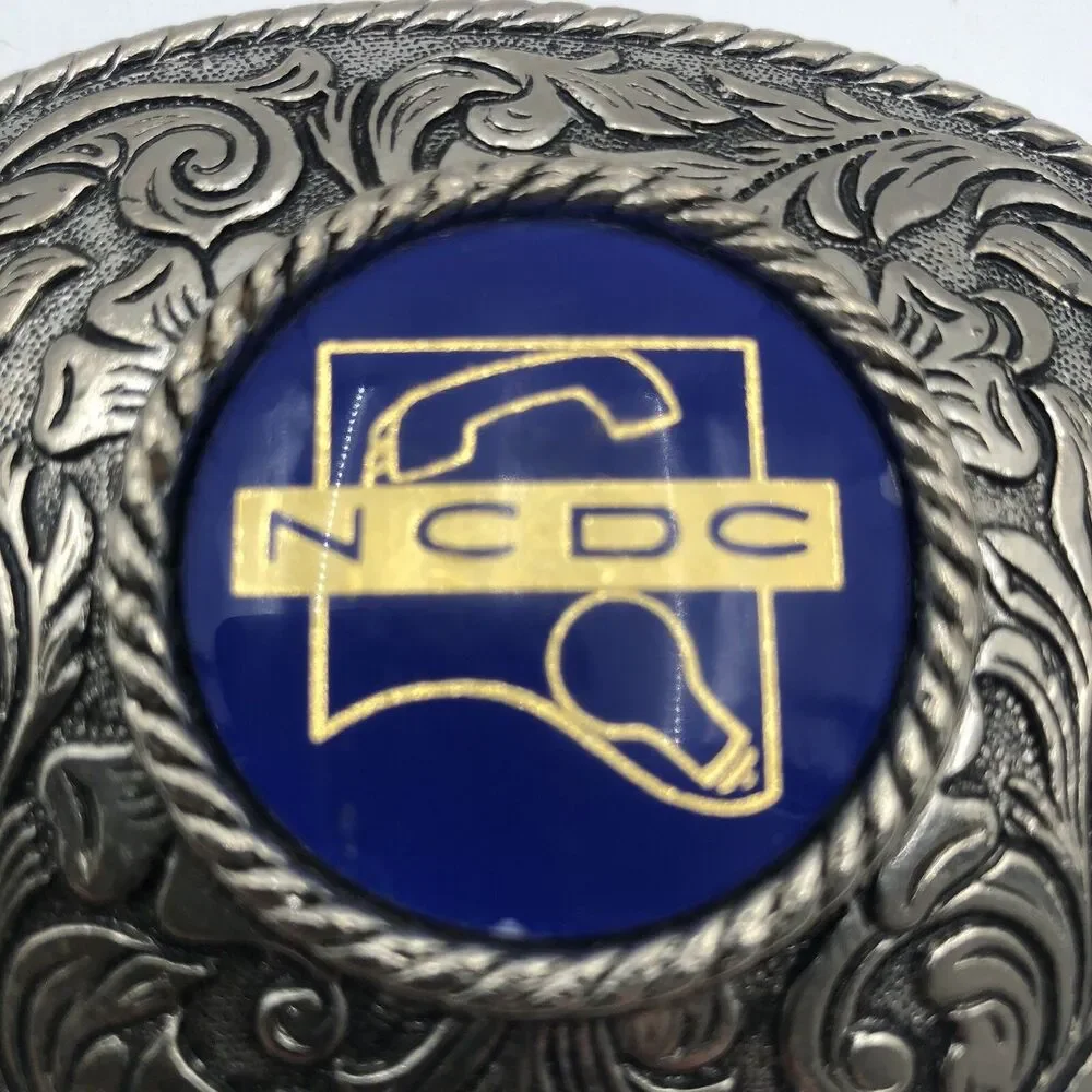 Vintage NC/DC Phone And Electric Company Belt Buckle